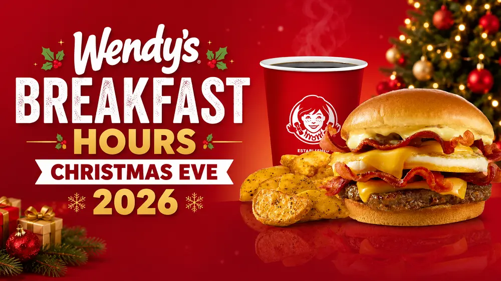 Wendy's Breakfast Hours Christmas Eve