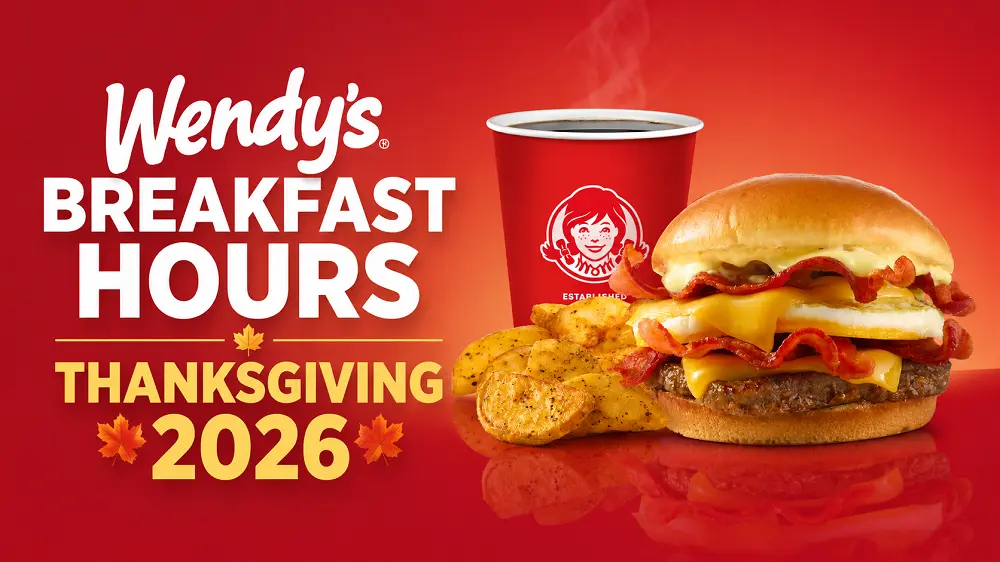 Wendy's Breakfast Hours Thanksgiving