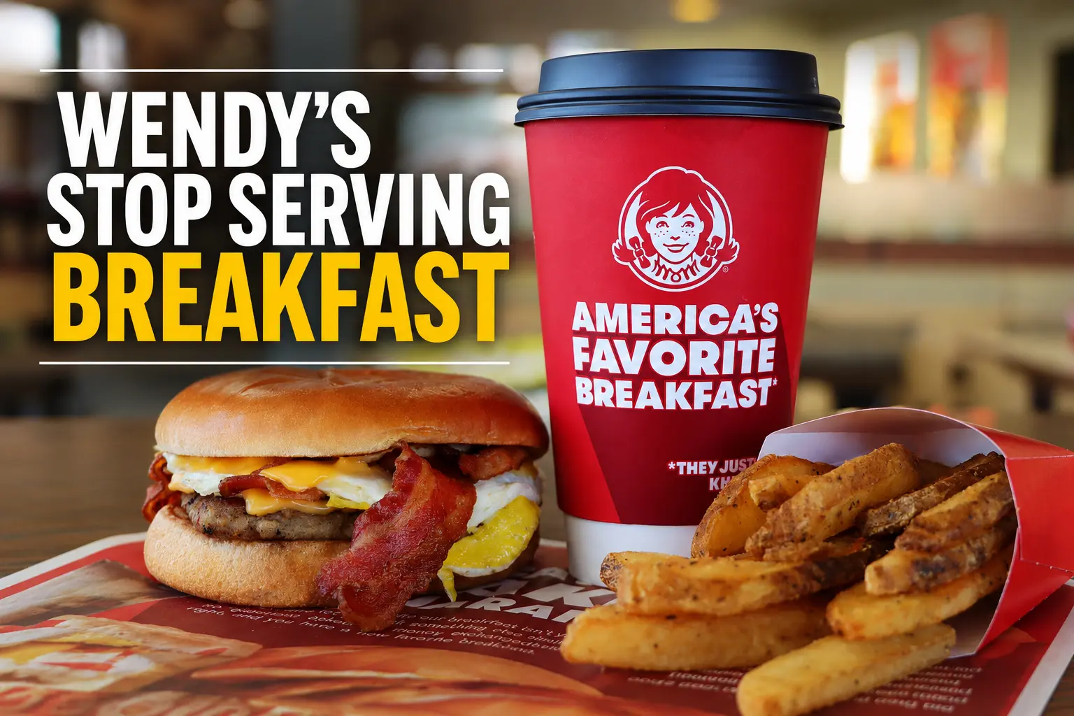 Wendy's Stop Serving Breakfast
